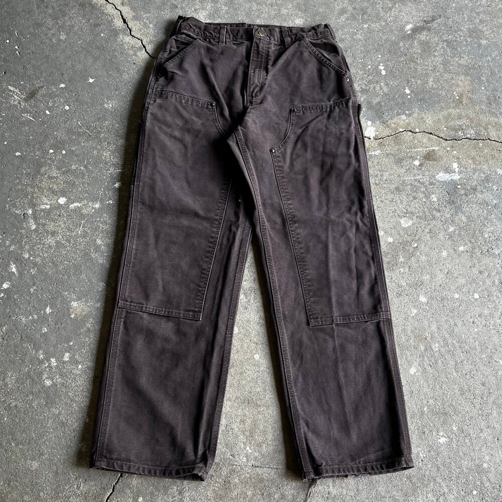 Carhartt brown double knee work wear carpenter pants